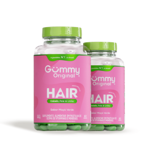 2 Gummy Hair® - Maçã Verde 180 g