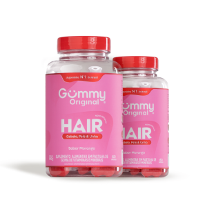 2 Gummy Hair® - Morango 180 g