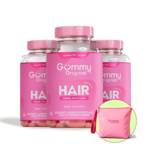 3 Gummy® Hair 180g + Necessaire
