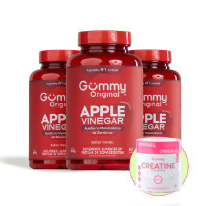 3 Vinagre de Maçã + 1 Creatine