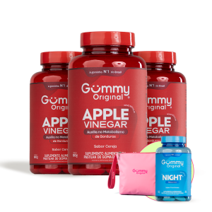 3 Gummy® Vinagre de maçã + 1 Night + 1 Necessaire