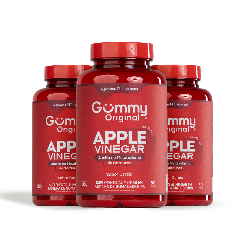 3 Gummy® Vinagre de Maçã - 180 g